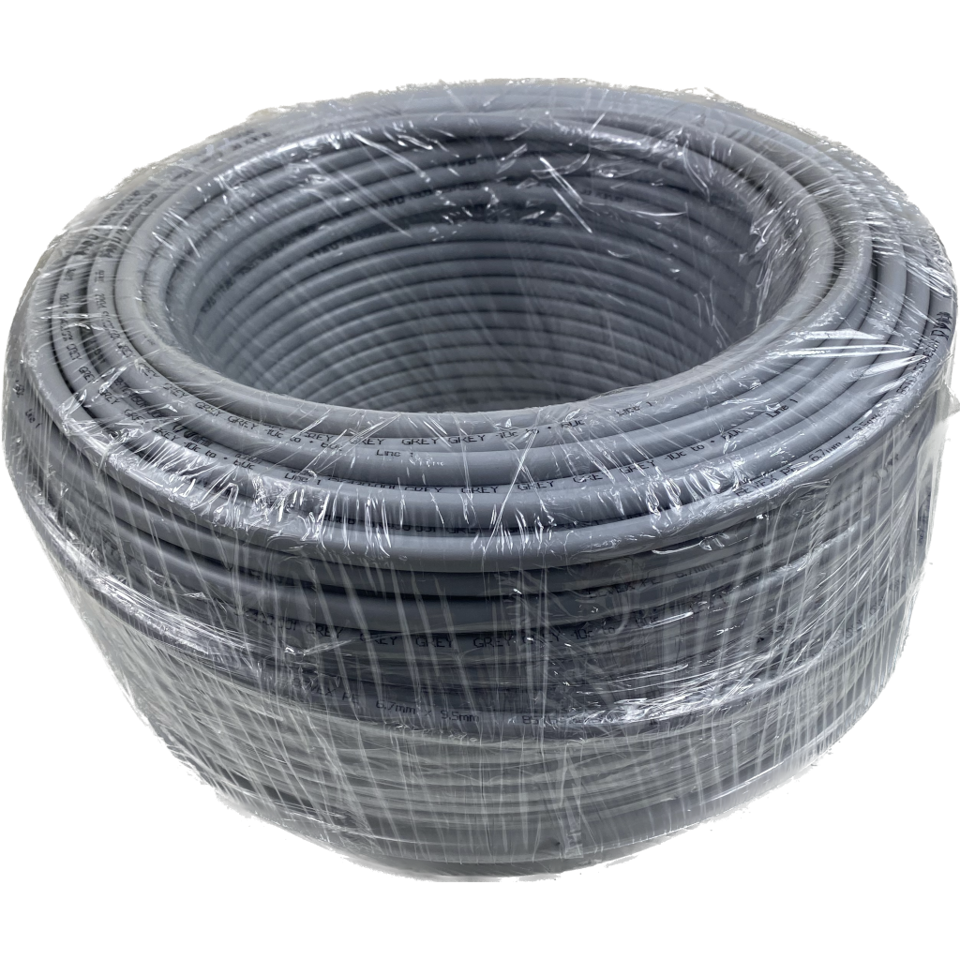 Grey Pipe - PE Ultra 6.7mm x 9.5mm (Per Meter)