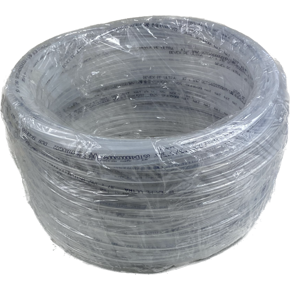 Clear Pipe - PE Ultra  0.117 x 3/16" (Per Meter)