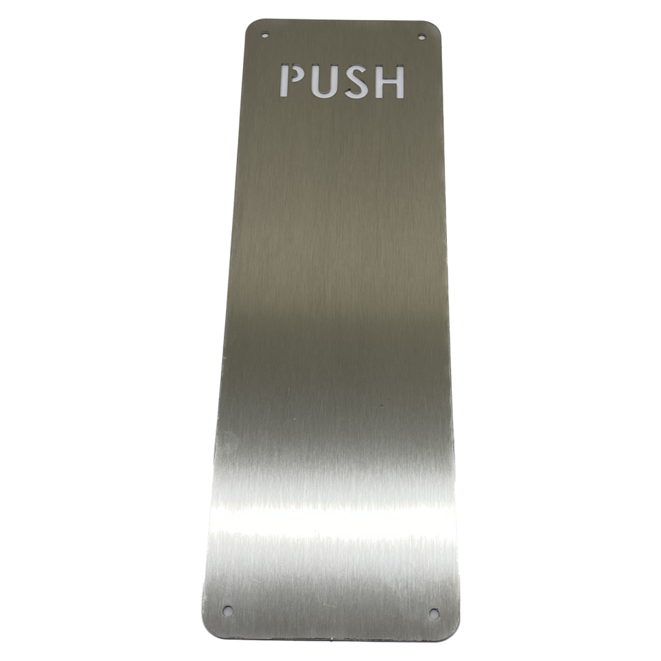 Push Door Plate - Stainless Steel – Atlantic