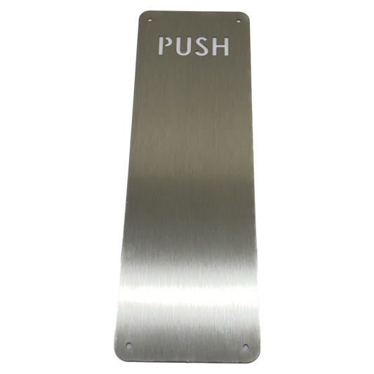 Push Door Plate - Stainless Steel