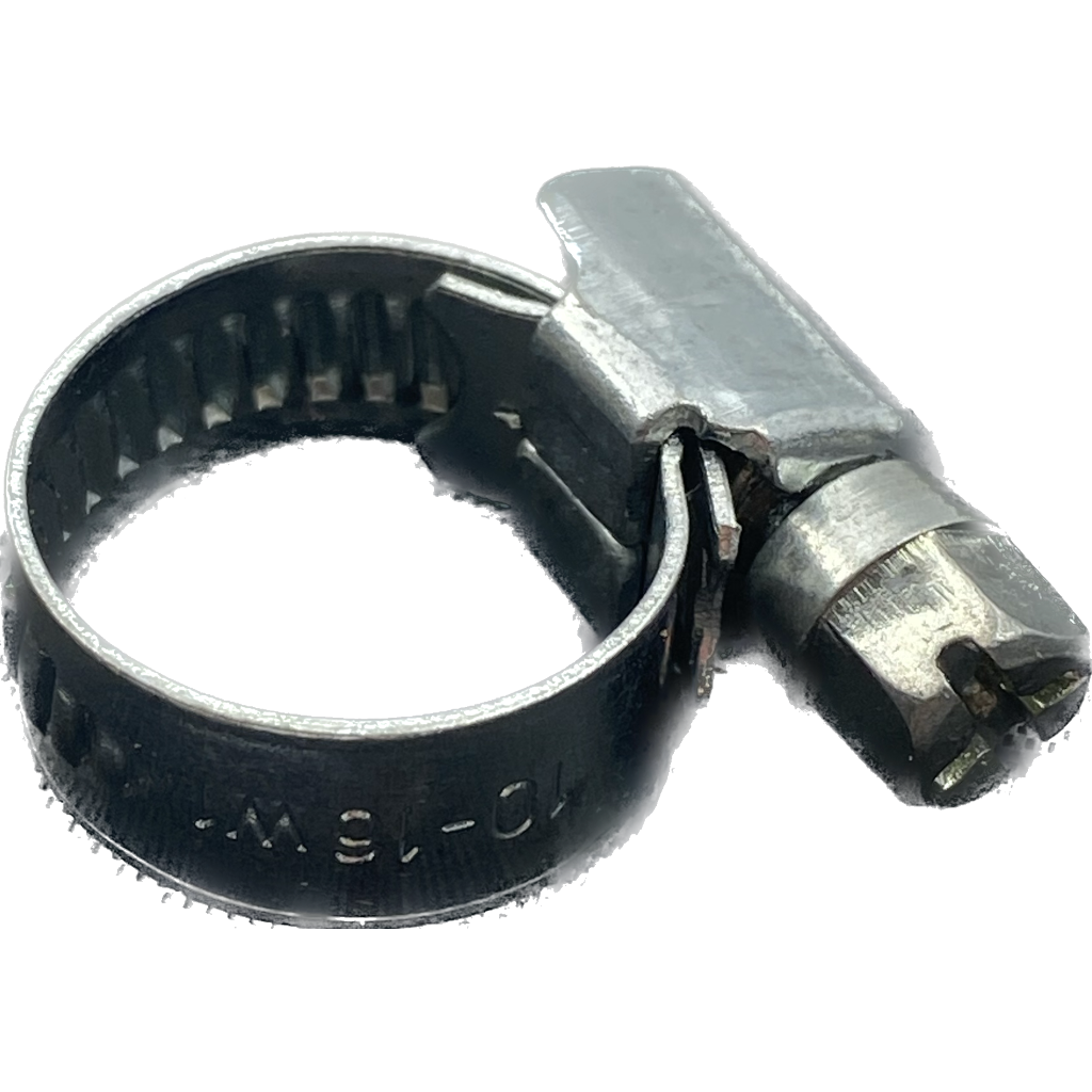 Hose Clamp - 10-16mm (9mm Wide Band Worm Drive)